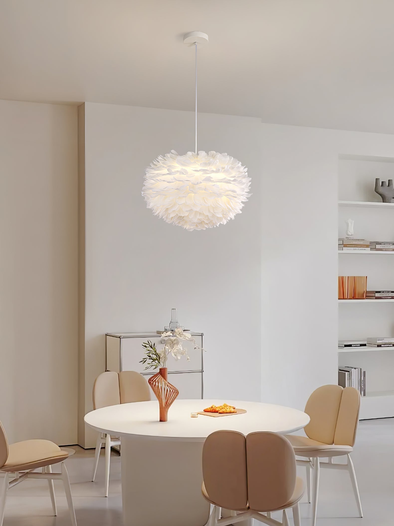 Deveno Feathers Pendant Lamp-Neutral Decor