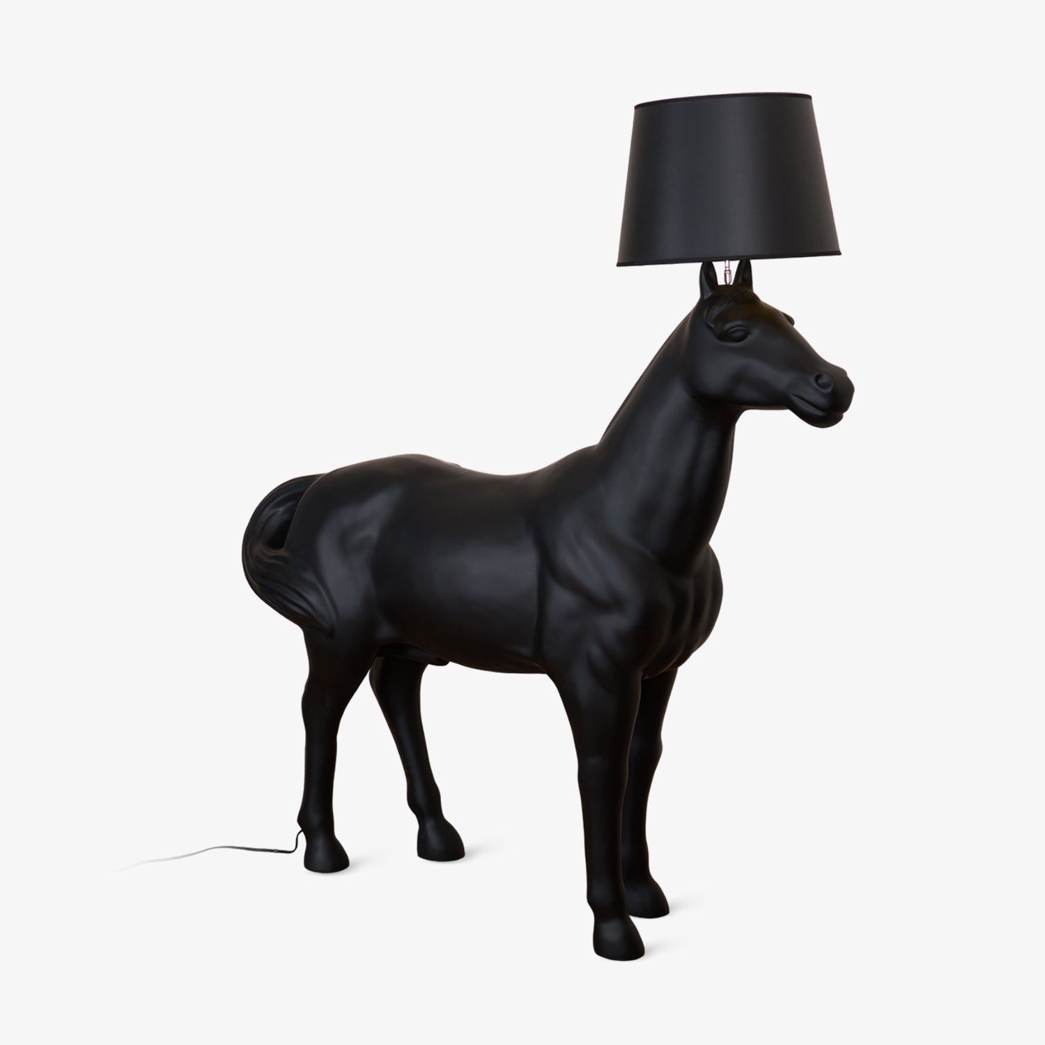 Miron Plastic Fabric Floor Lamp-Neutral Decor