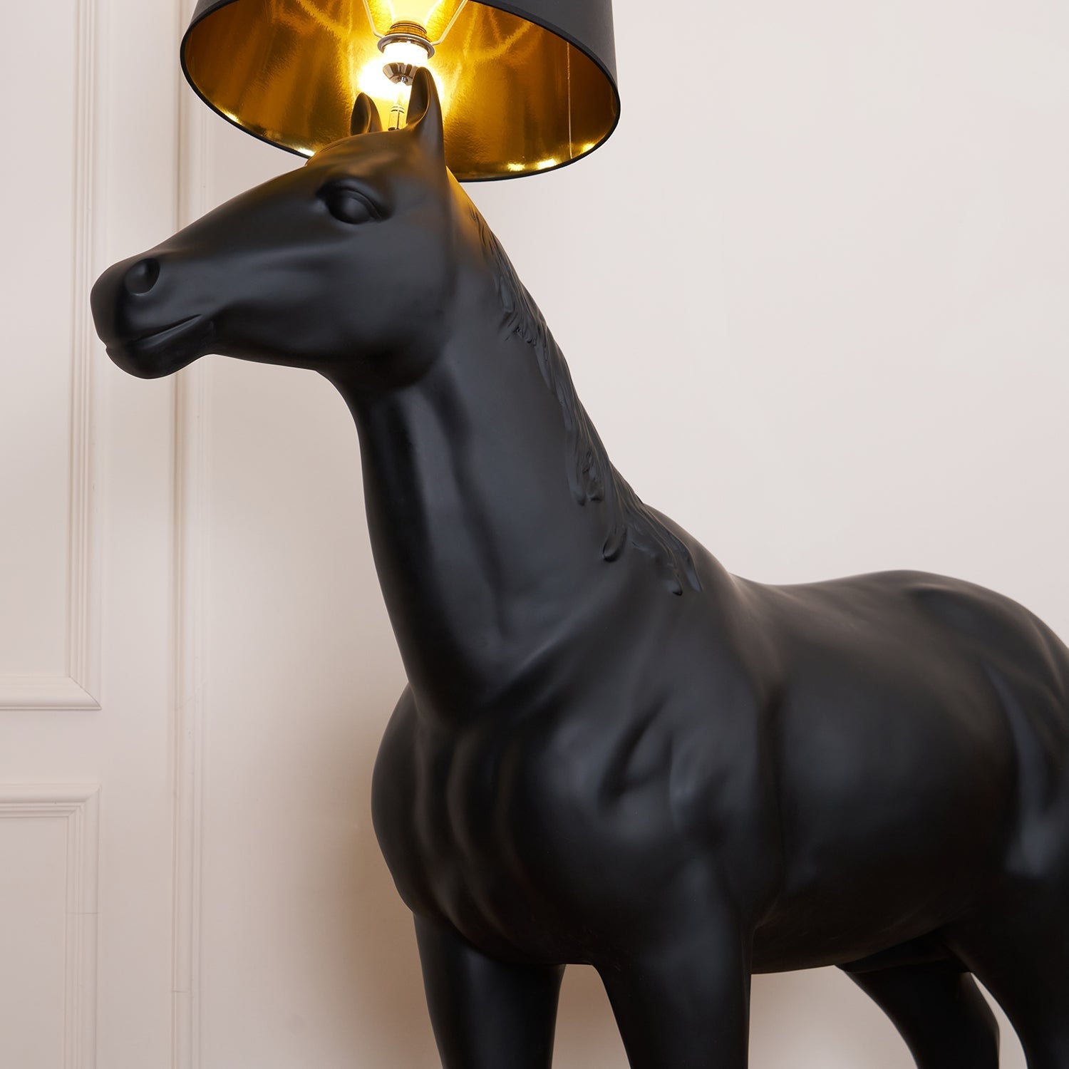 Miron Plastic Fabric Floor Lamp-Neutral Decor