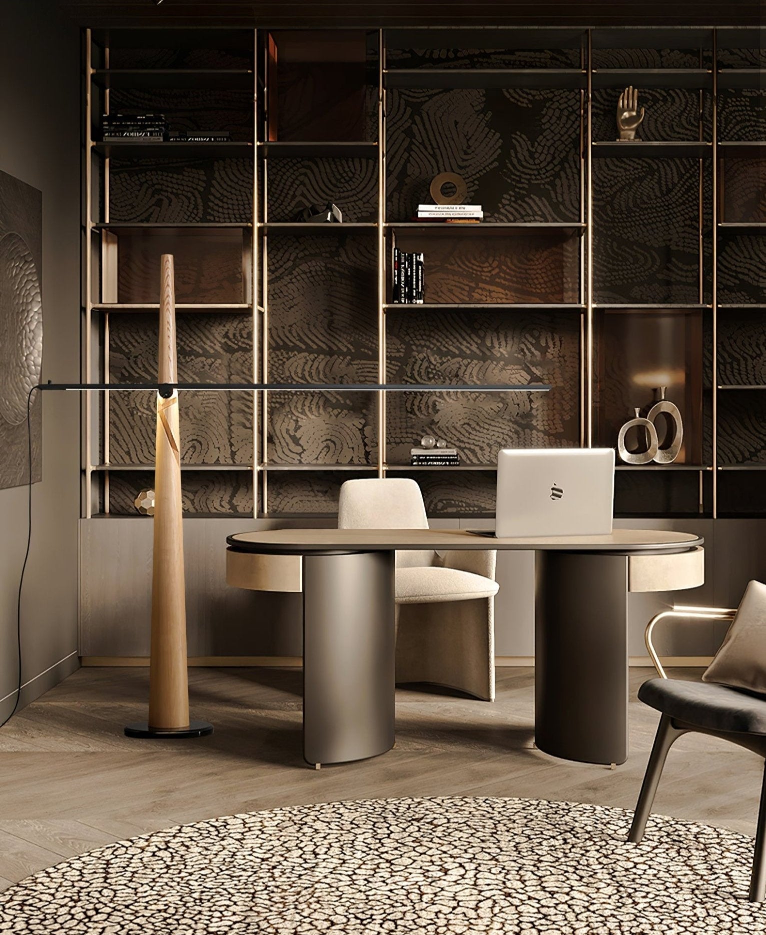 Ovelila Minimalist Wood Floor Lamp-Neutral Decor