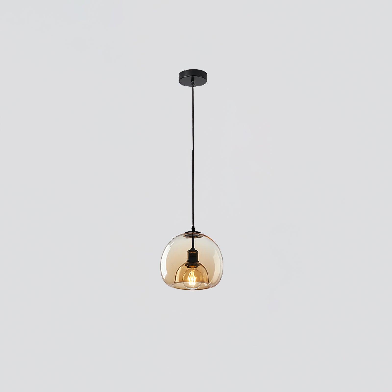 Qev Nordic Art Pearl Glass Pendant Lamp-Neutral Decor