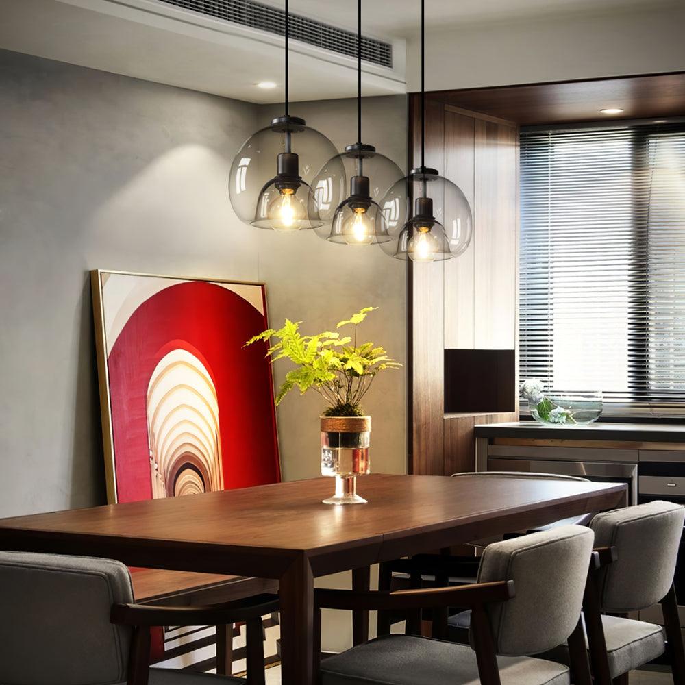Qev Nordic Art Pearl Glass Pendant Lamp-Neutral Decor