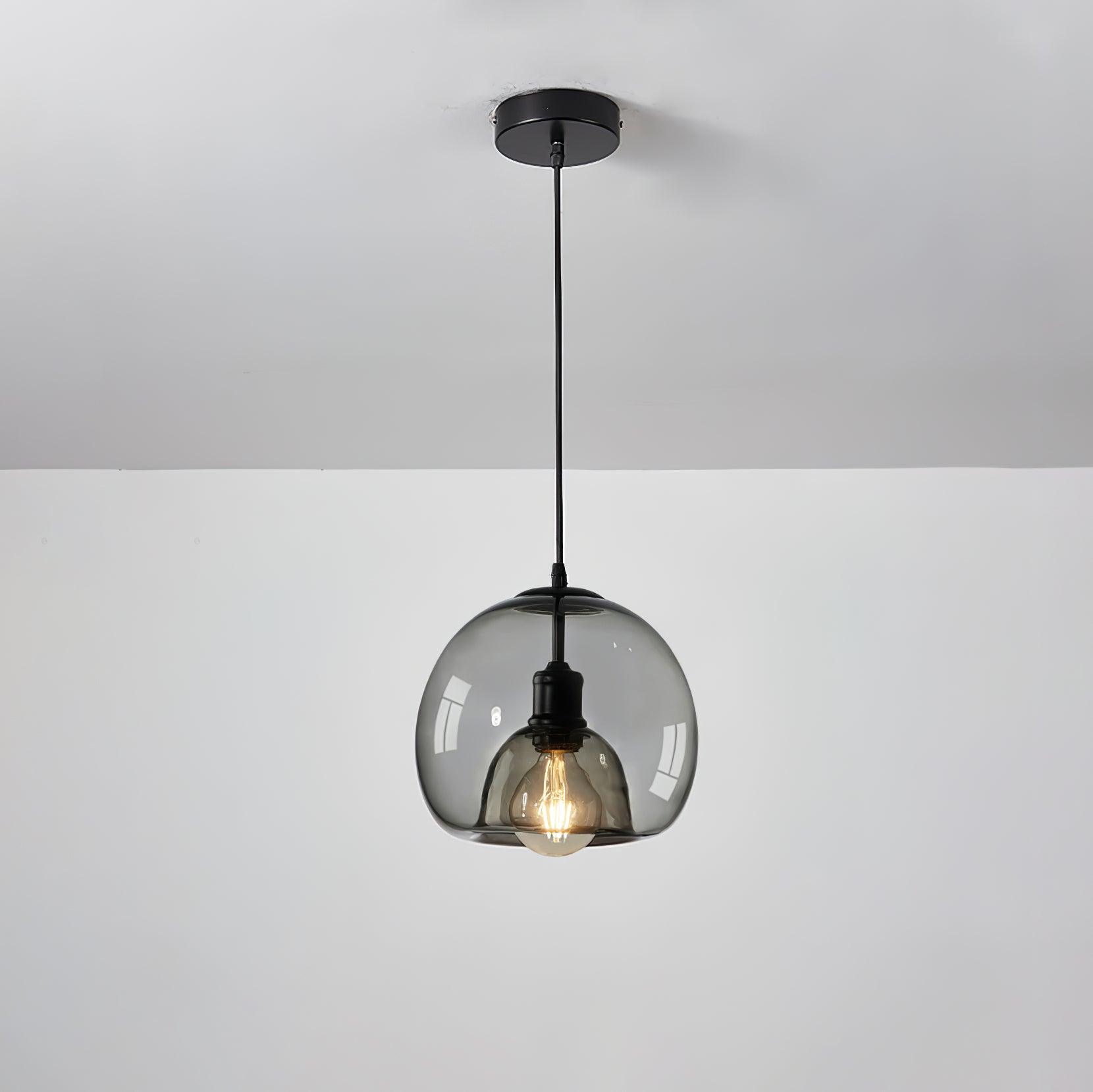 Qev Nordic Art Pearl Glass Pendant Lamp-Neutral Decor