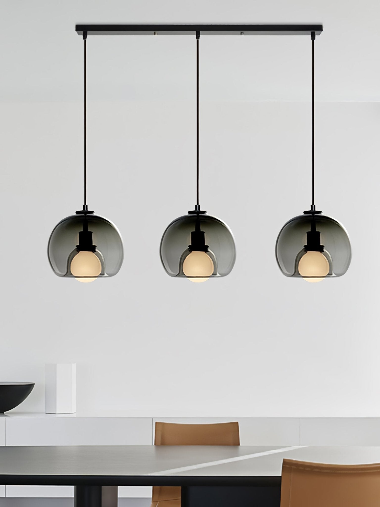 Eamver Glass Contemporary Pendant Light-Neutral Decor