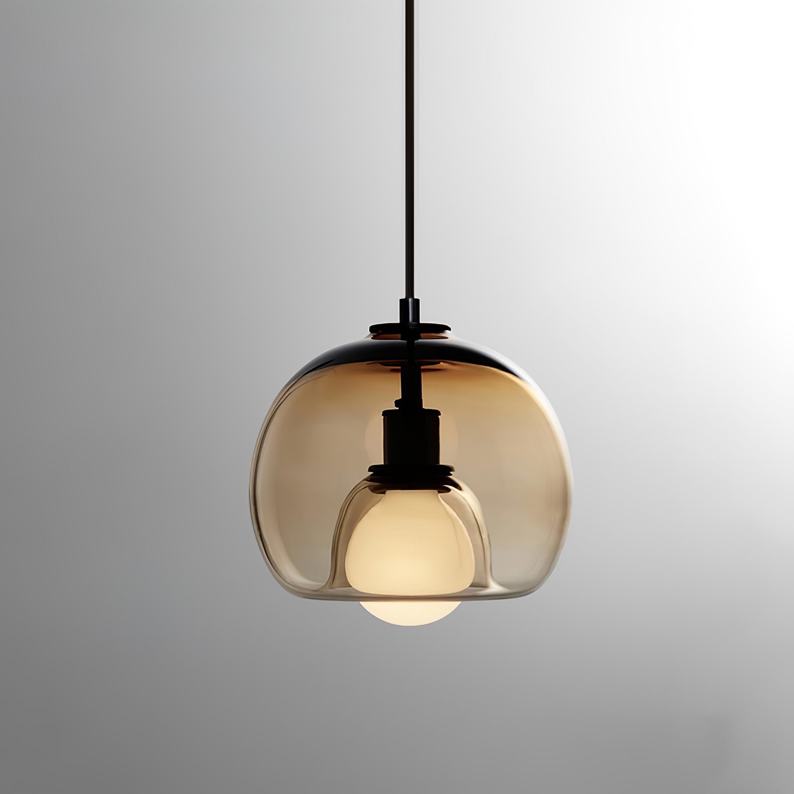 Eamver Glass Contemporary Pendant Light-Neutral Decor