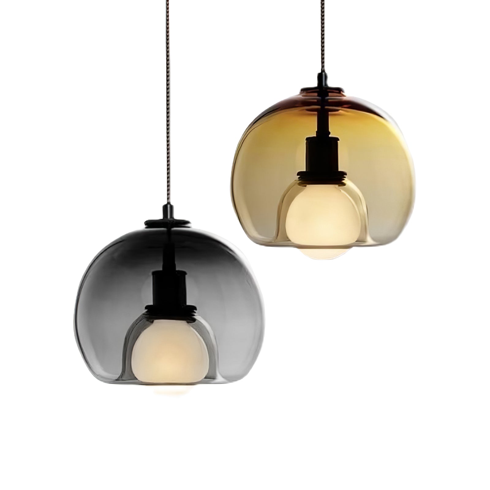 Eamver Glass Contemporary Pendant Light-Neutral Decor