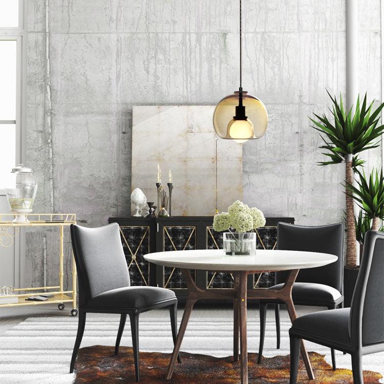 Eamver Glass Contemporary Pendant Light-Neutral Decor