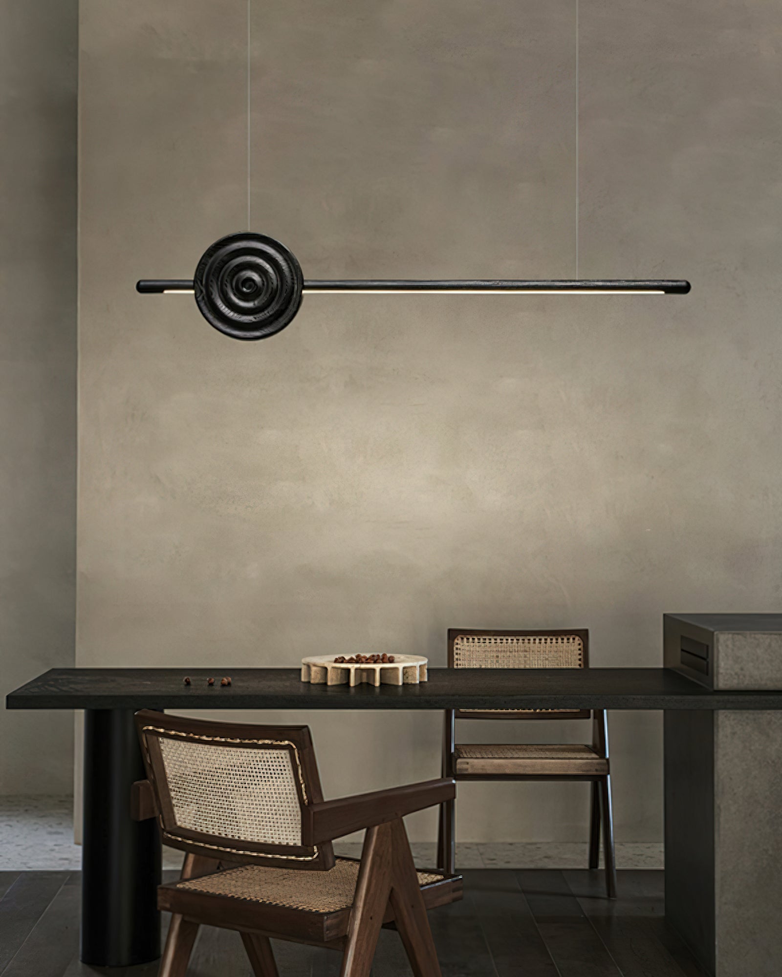 Aurora Chandelier Erhu Wood-Neutral Decor