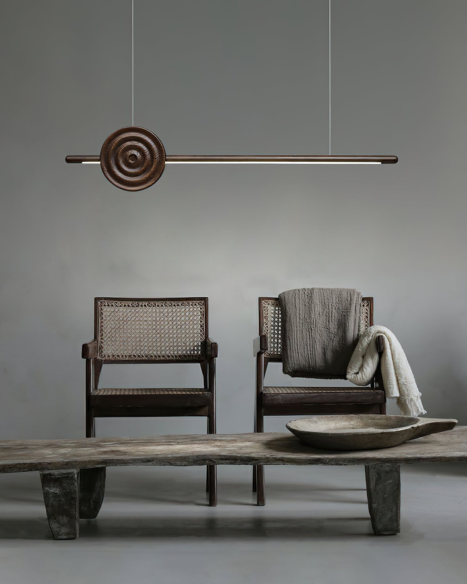 Aurora Chandelier Erhu Wood-Neutral Decor