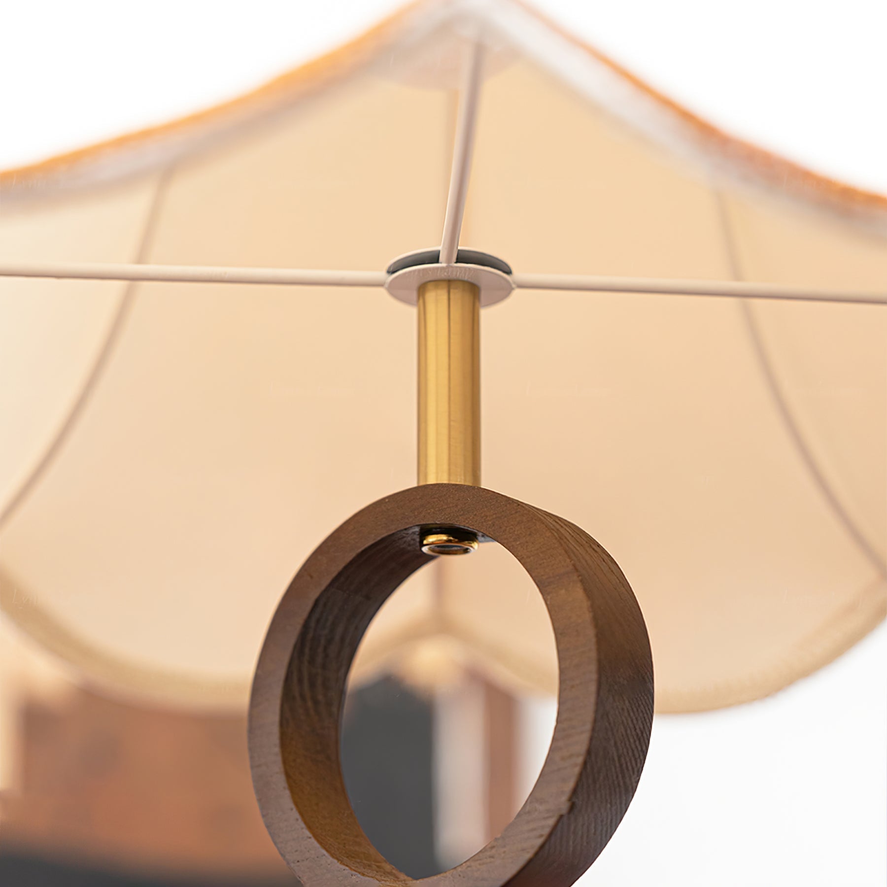 Eurvaryra Classic Elegance Fabric Wood Pendant Light-Neutral Decor