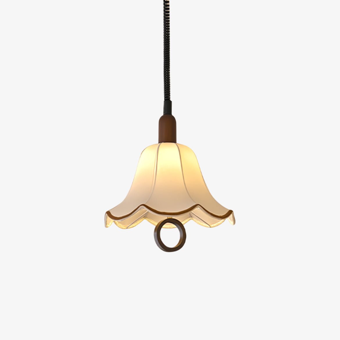 Eurvaryra Classic Elegance Fabric Wood Pendant Light-Neutral Decor