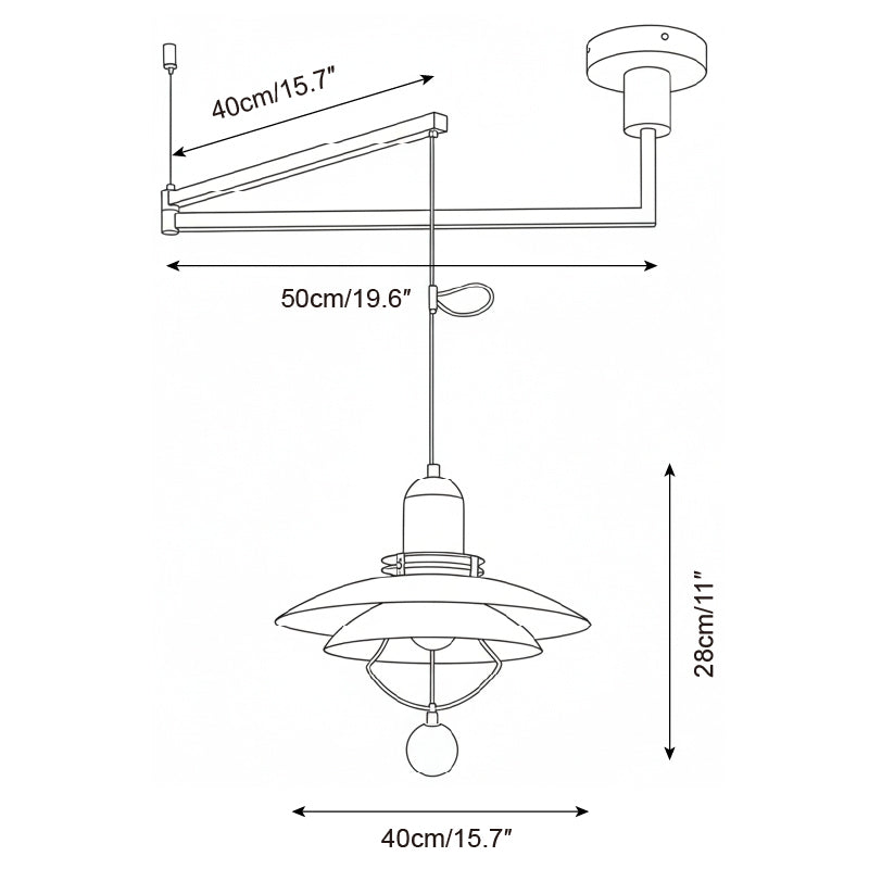Leontis Swing Arm Pendant Lamp