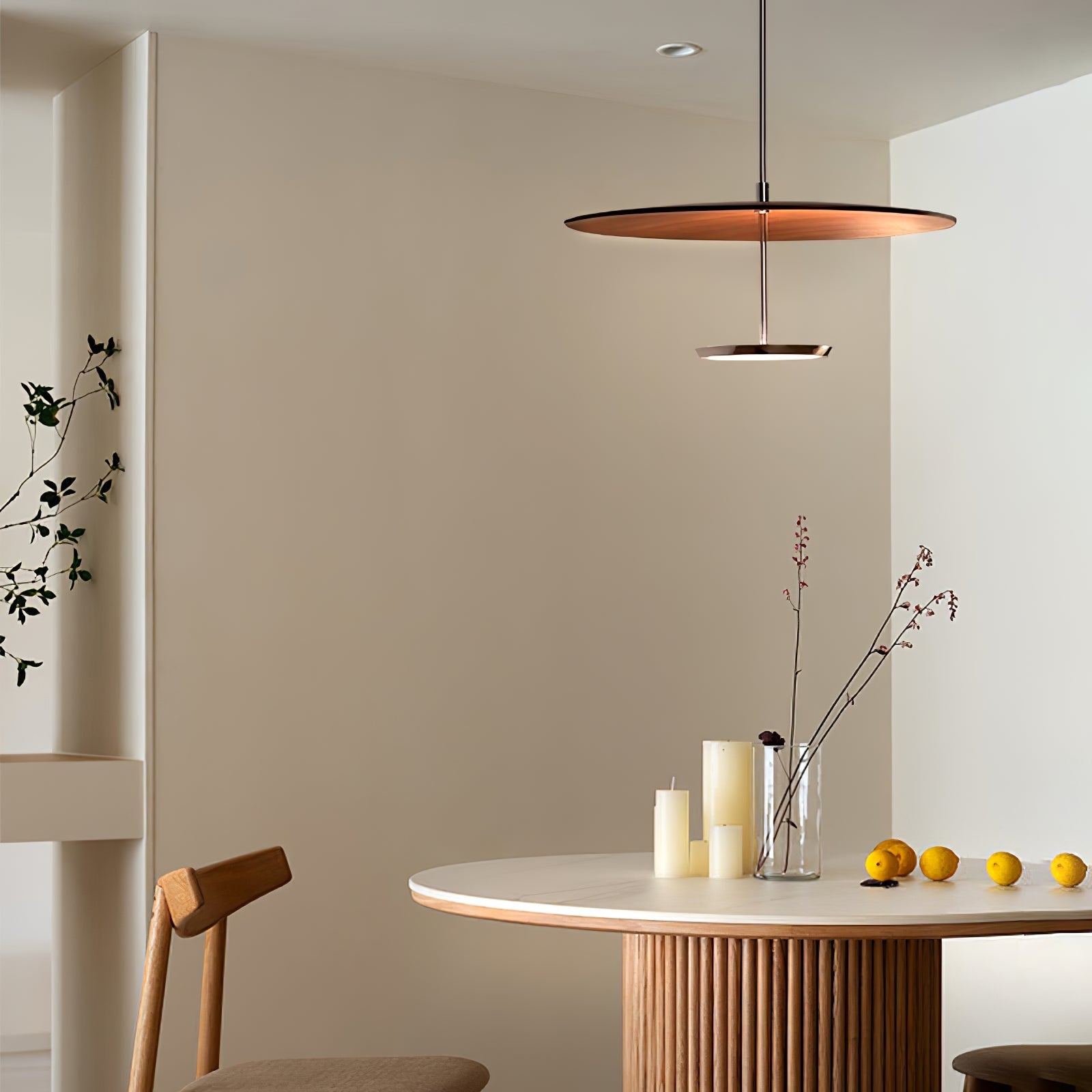Myphaos Modern Minimalist Disc Pendant Lamp-Neutral Decor