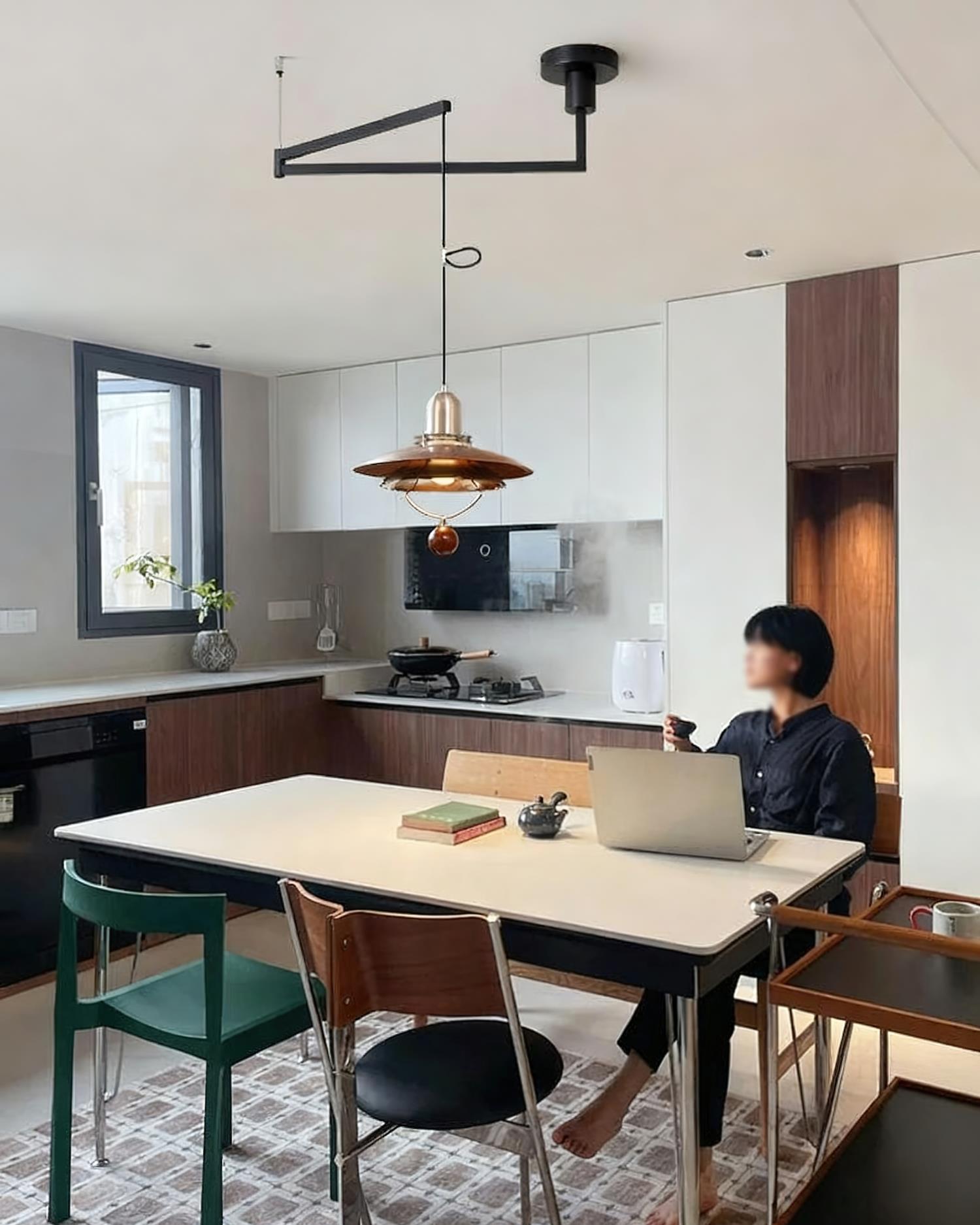 Leontis Swing Arm Pendant Lamp