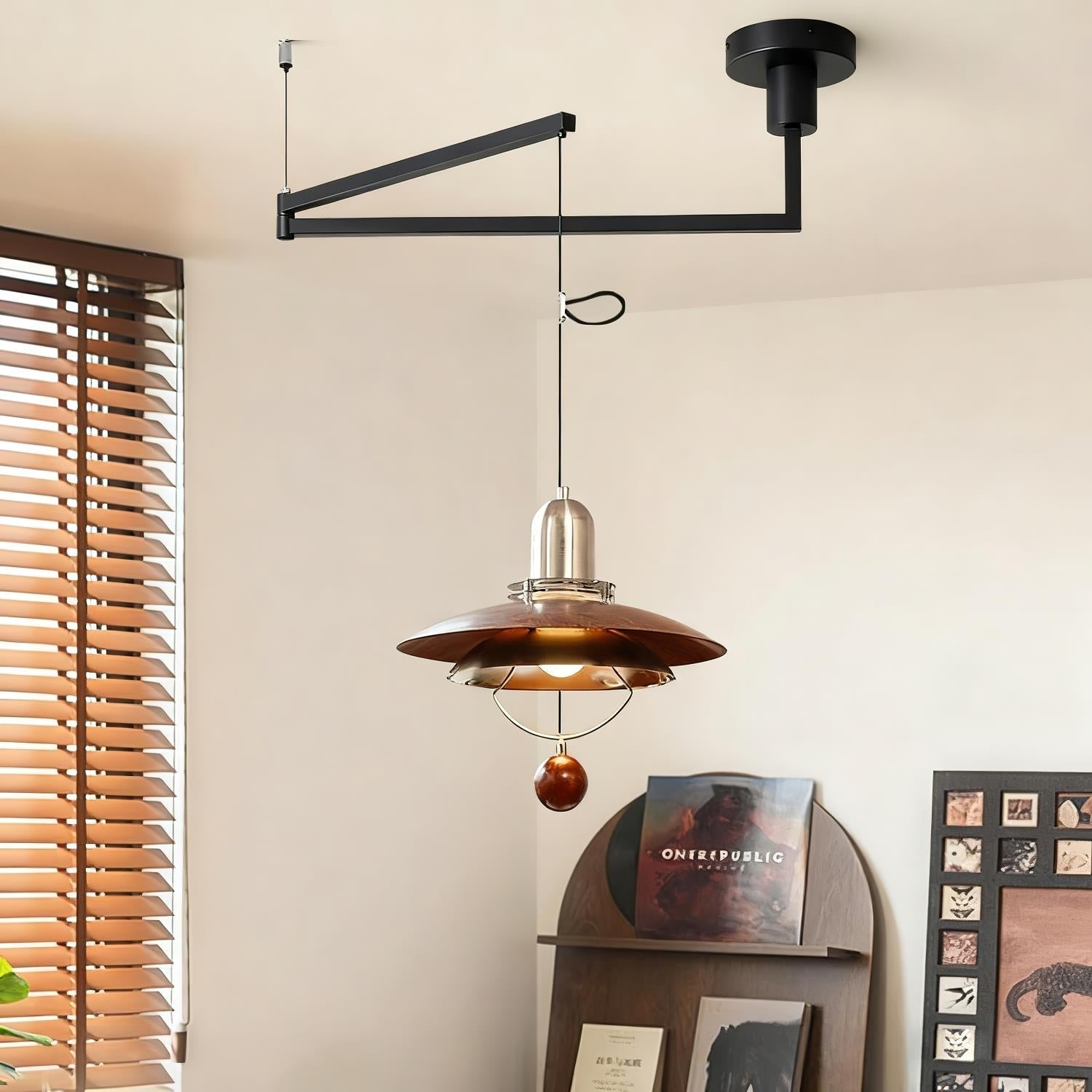 Leontis Swing Arm Pendant Lamp