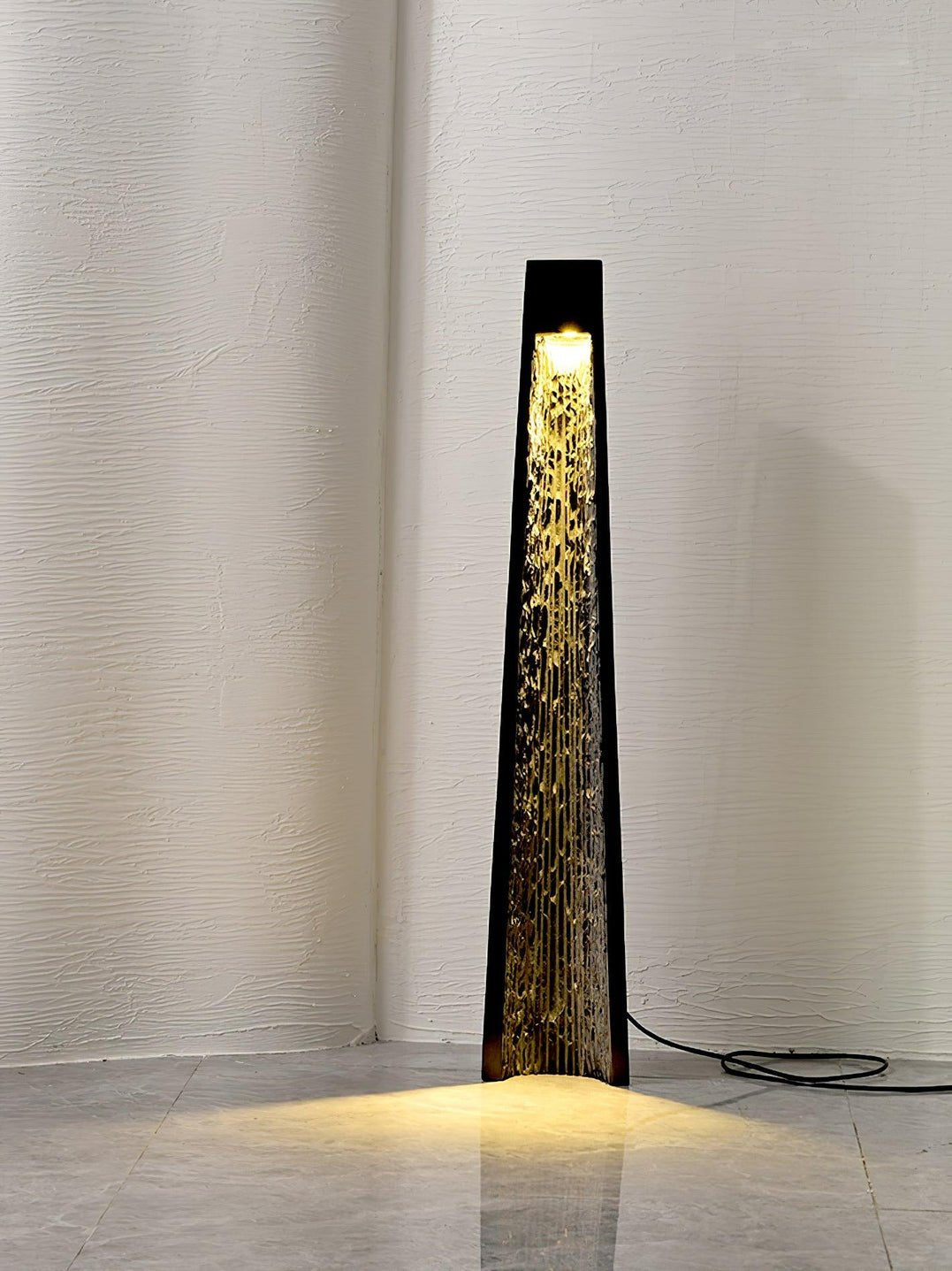 Lave Marble Floor Lamp-Neutral Decor