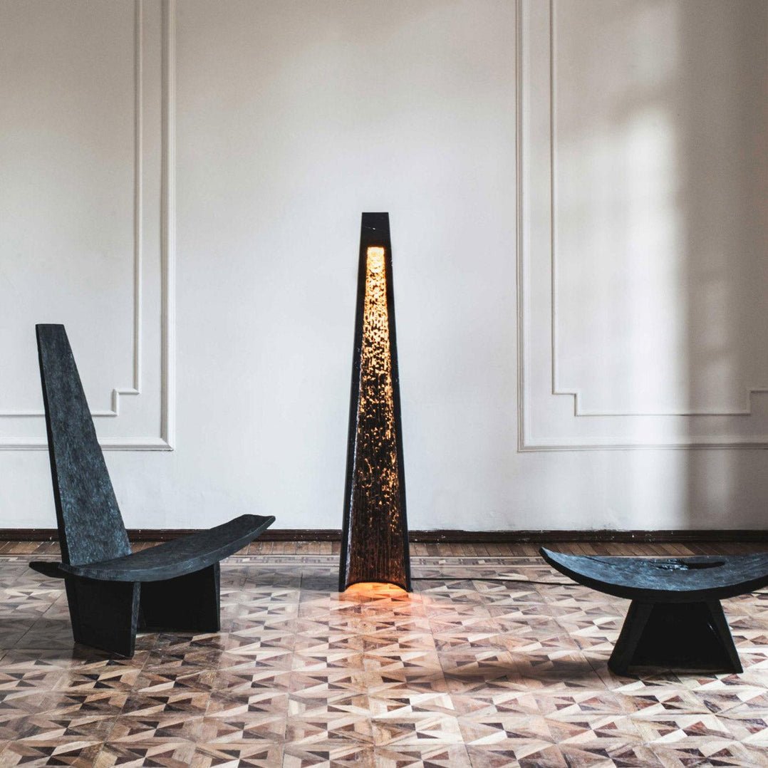 Lave Marble Floor Lamp-Neutral Decor