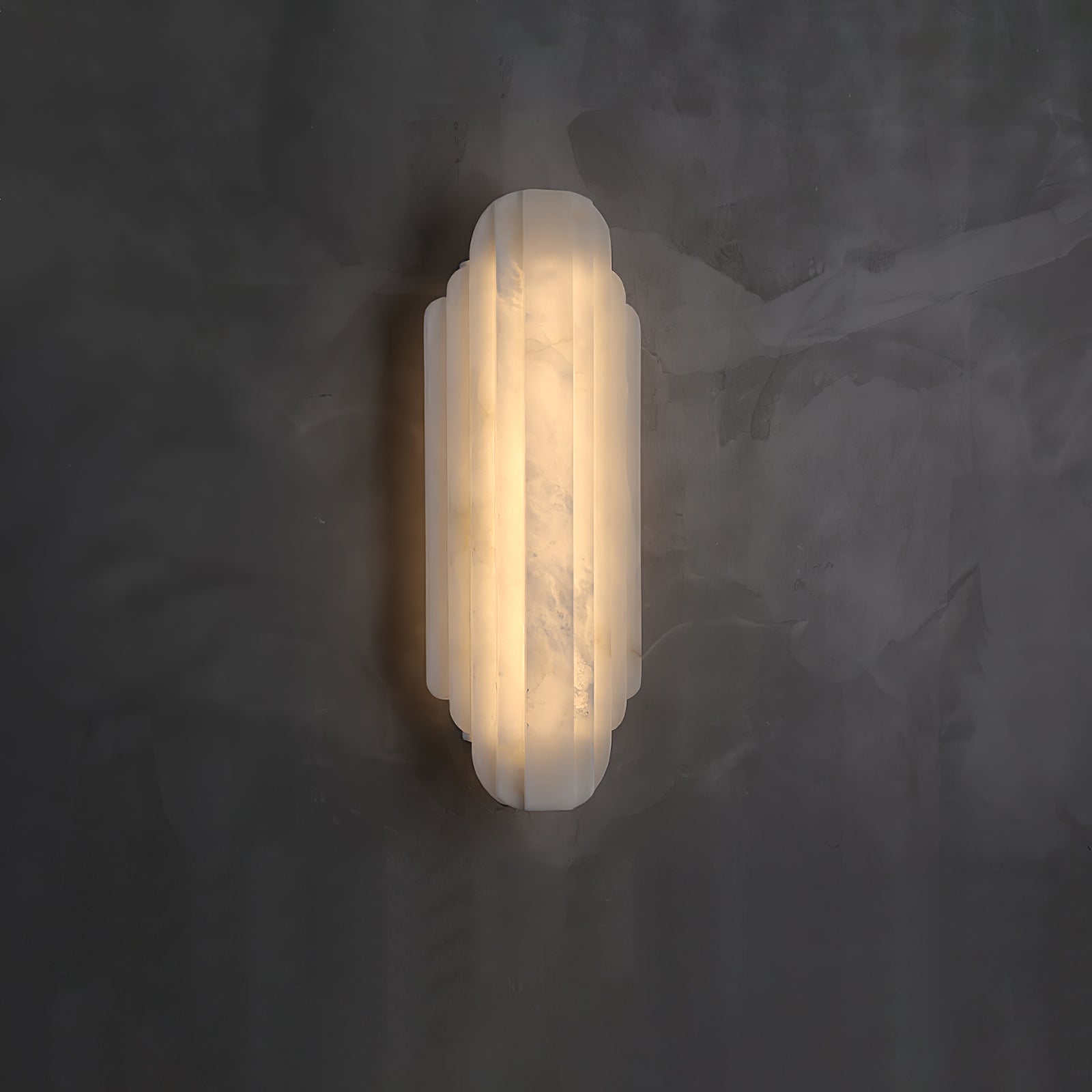 Lalem Art Deco Alabaster Wall Light-Neutral Decor