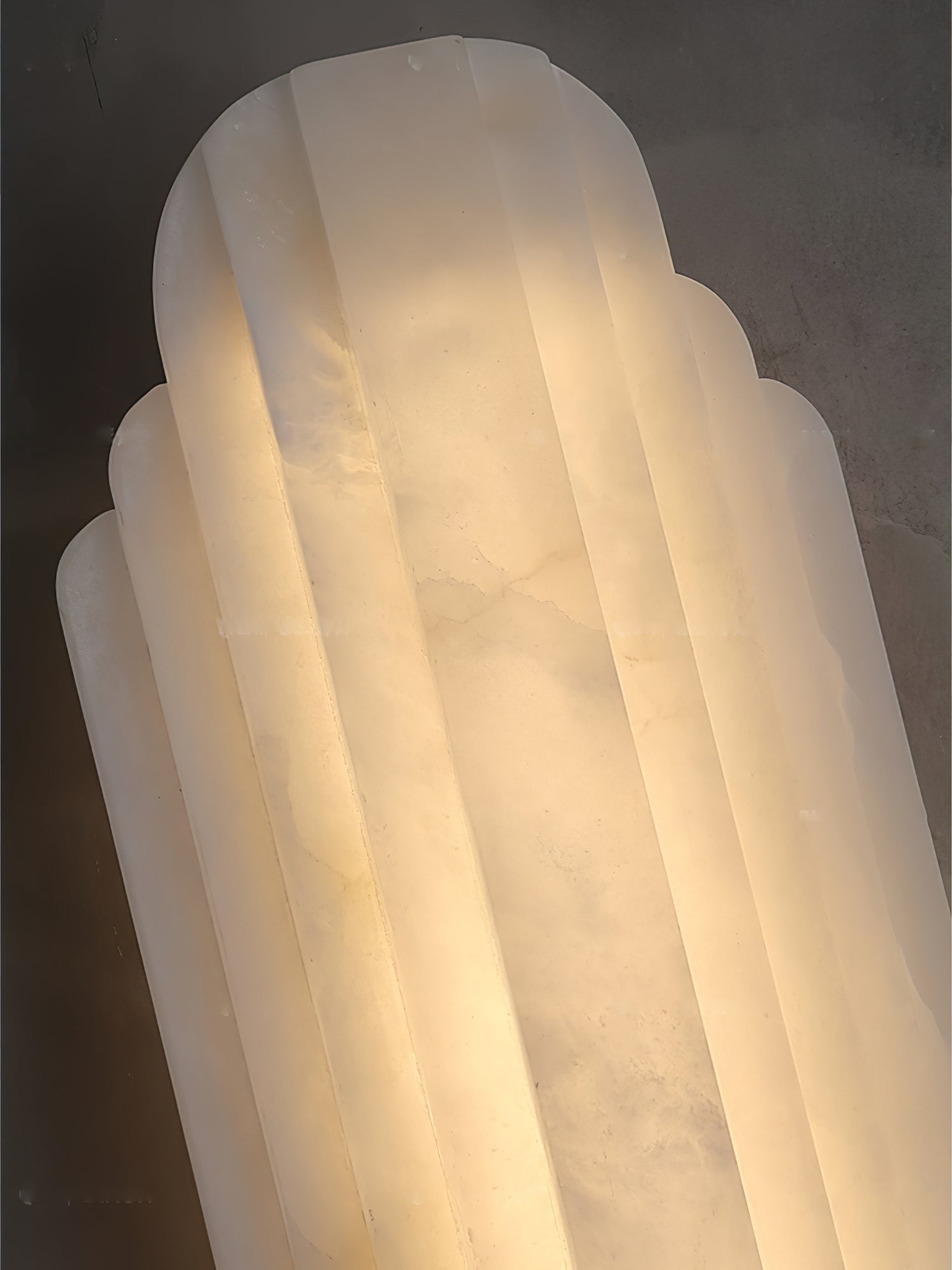 Lalem Art Deco Alabaster Wall Light-Neutral Decor