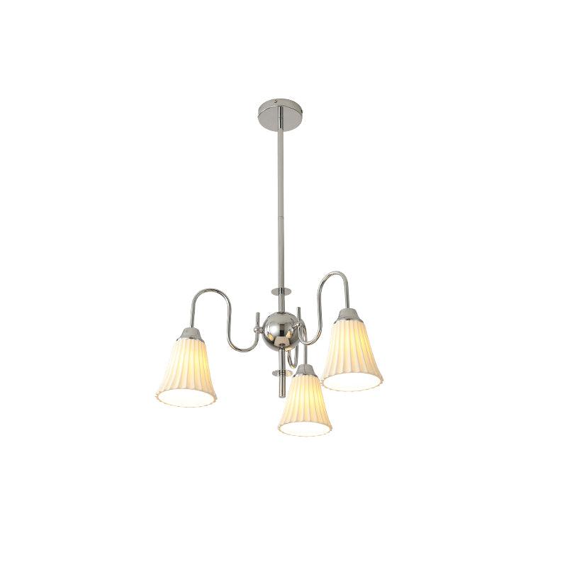 Lustra Chandelier Esther Ceramic Pleated Modern-Neutral Decor