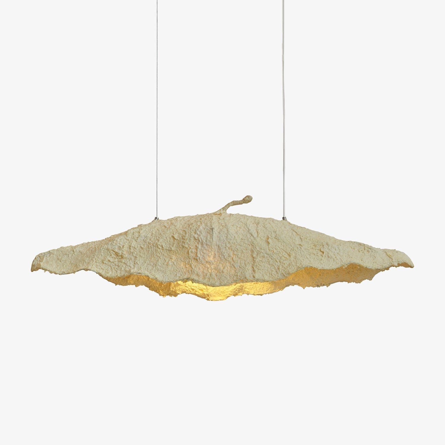 Altalis Artisanal Paper Pulp Pendant Light-Neutral Decor