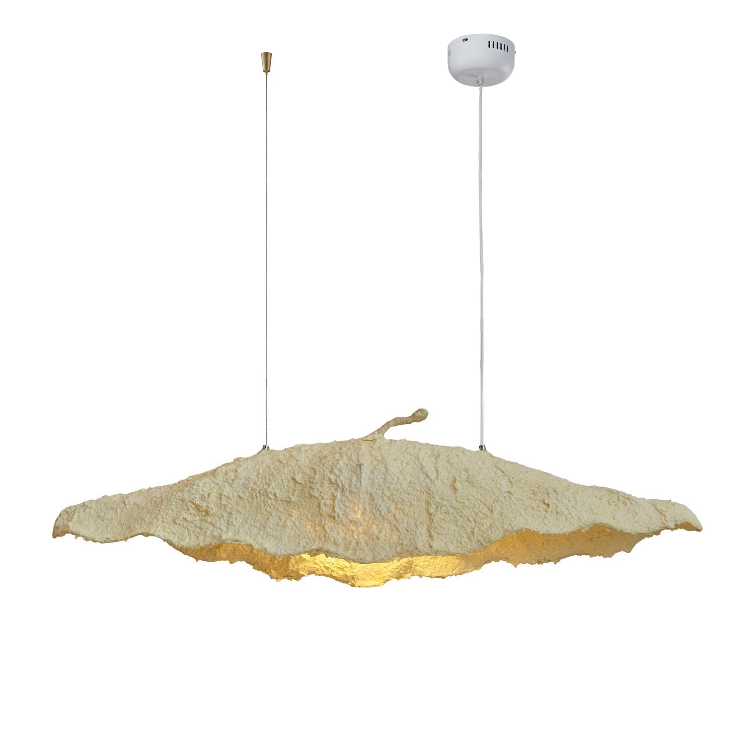 Altalis Artisanal Paper Pulp Pendant Light-Neutral Decor