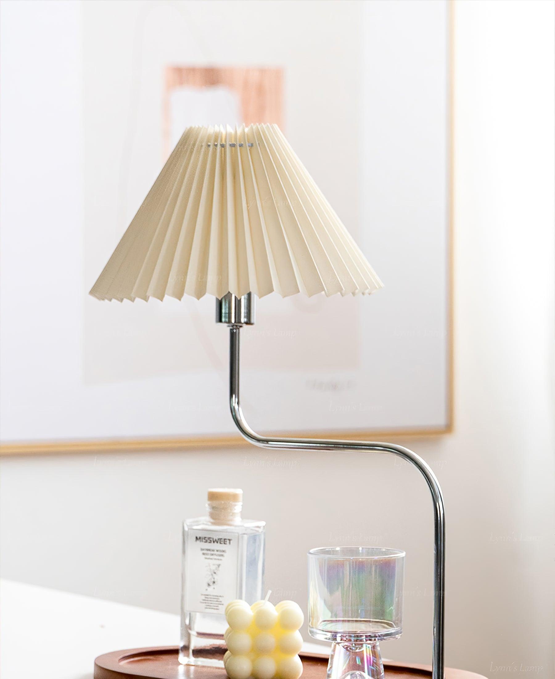 Ornelle Wood Fabric Artistic Table Lamp-Neutral Decor