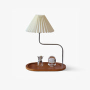 Ornelle Wood Fabric Artistic Table Lamp-Neutral Decor