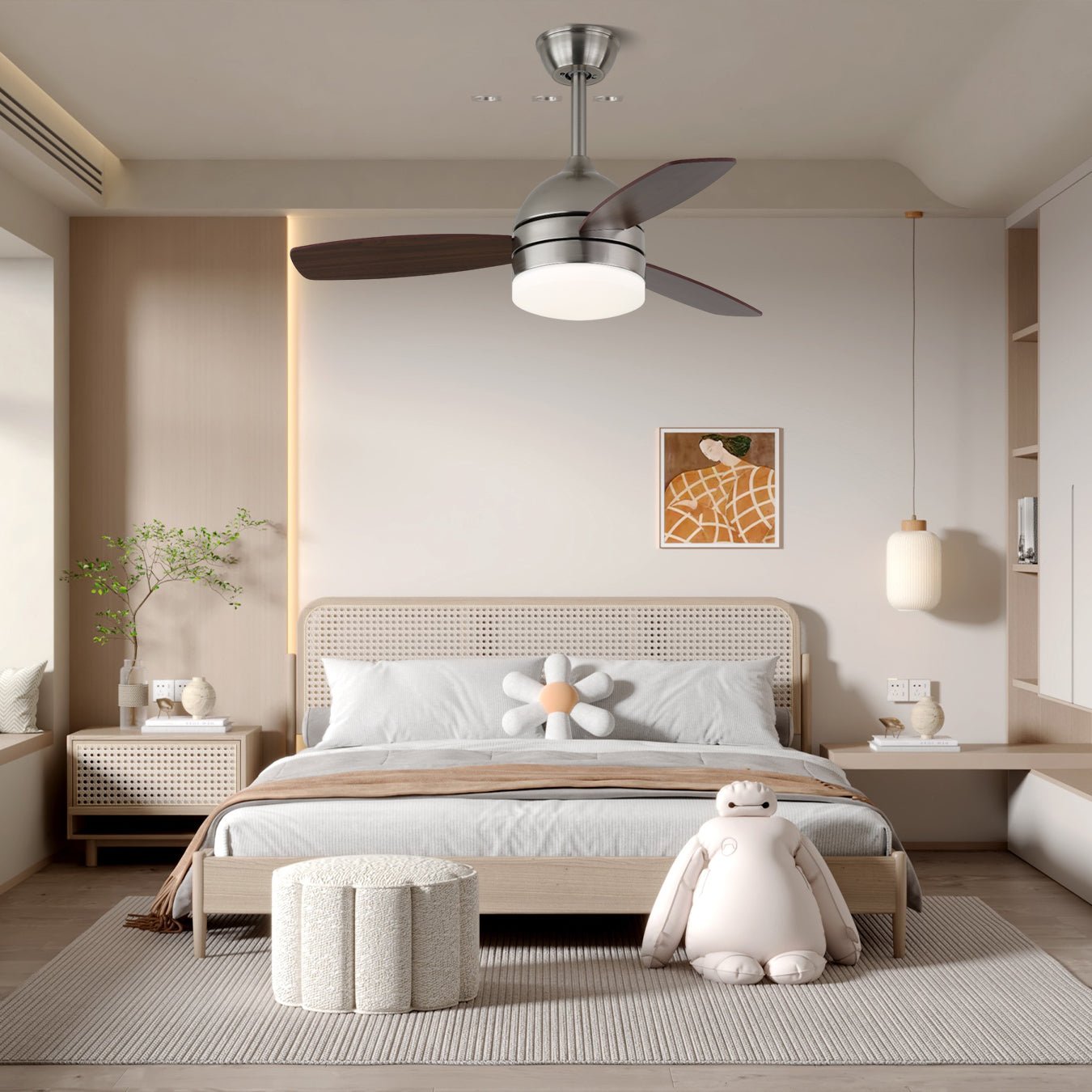 Caelan Modern Ceiling Fan Light-Neutral Decor