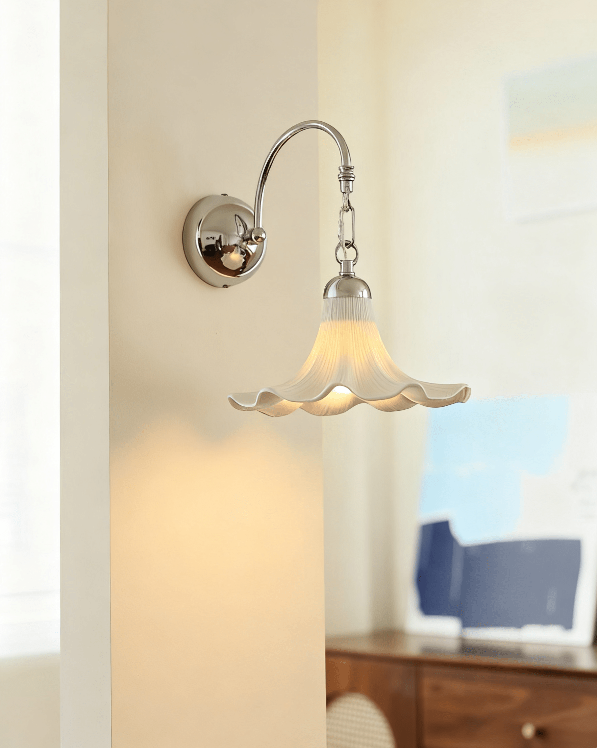 Teks Petal Wall Sconce-Neutral Decor