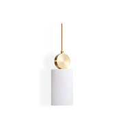 Salen Pendant Light Alabaster & Brass-Neutral Decor