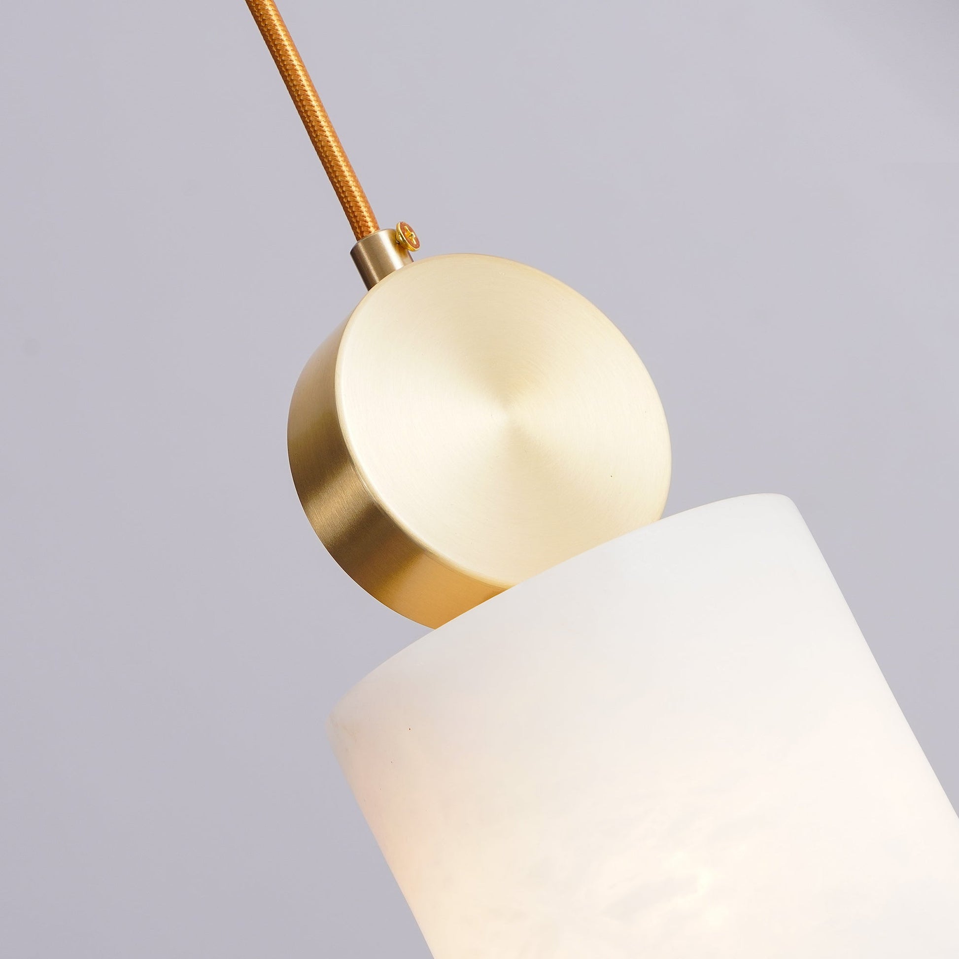 Salen Pendant Light Alabaster & Brass-Neutral Decor