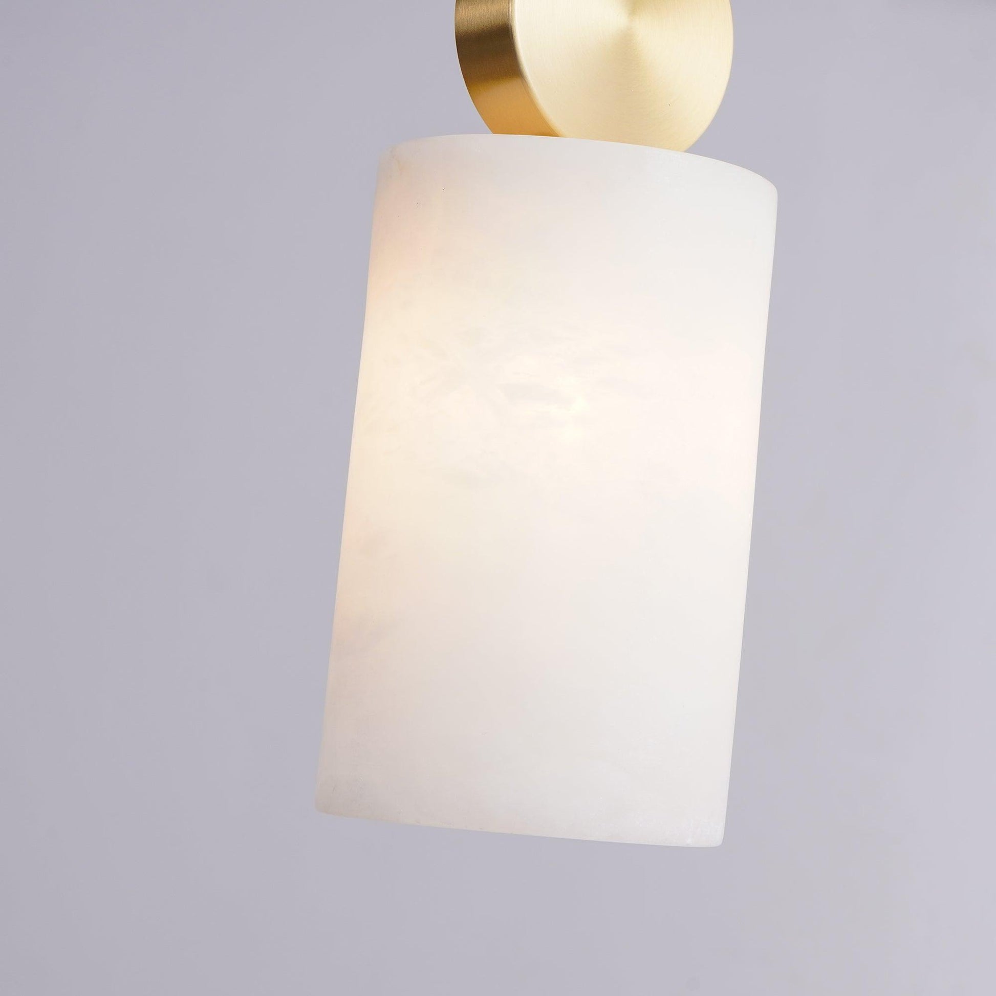 Darienx Cylinder Alabaster Pendant Light-Neutral Decor