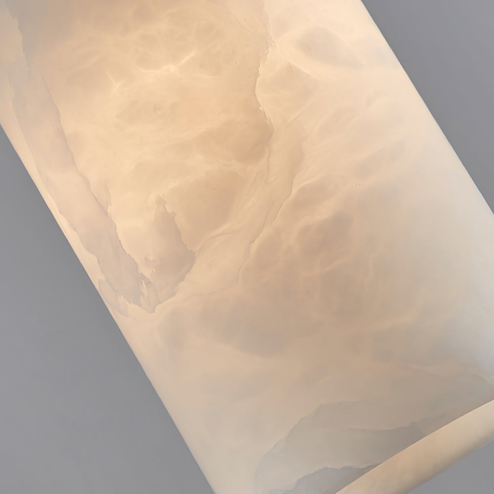 Salen Pendant Light Alabaster & Brass-Neutral Decor