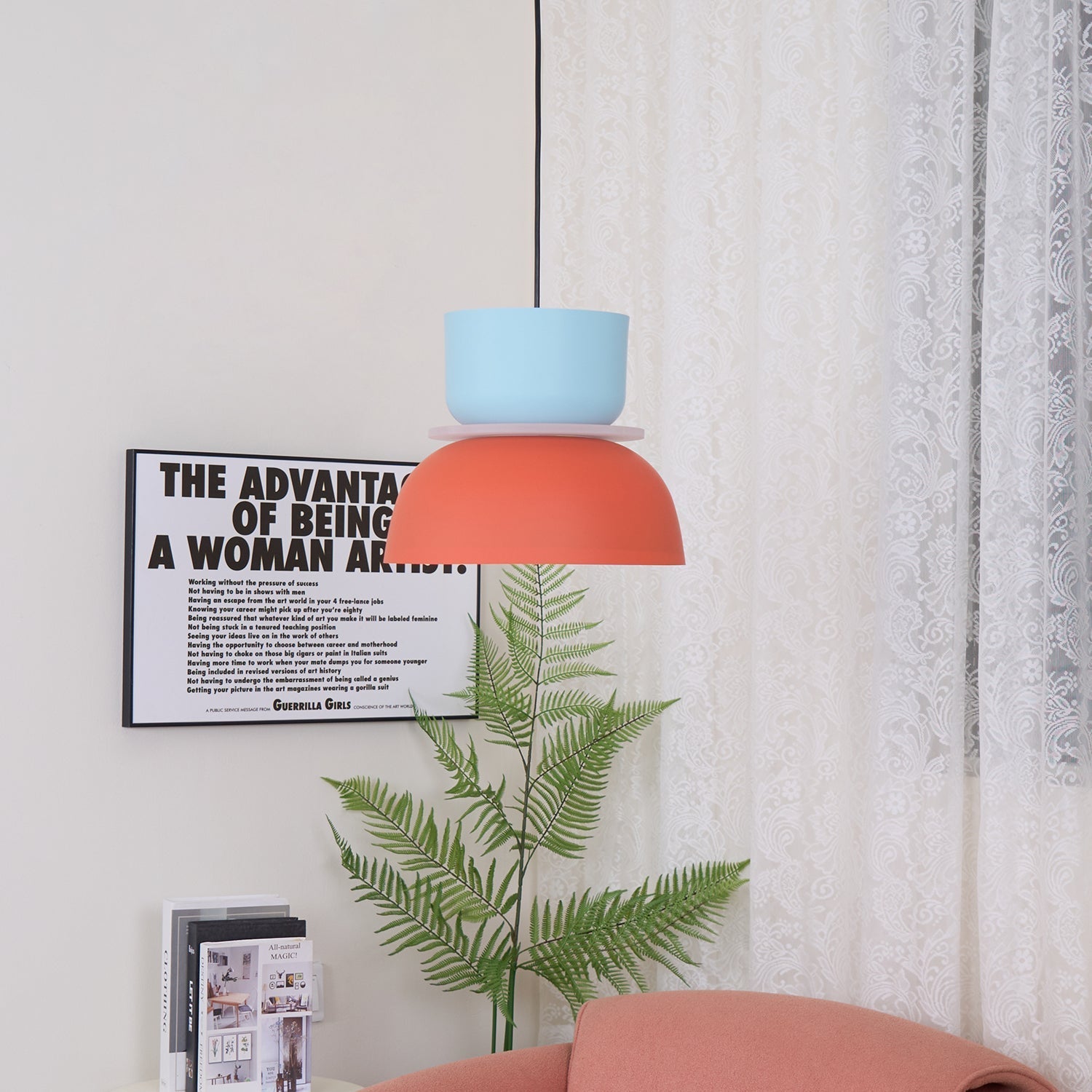 Vespece Acrylic Minimalistic Pendant Light-Neutral Decor