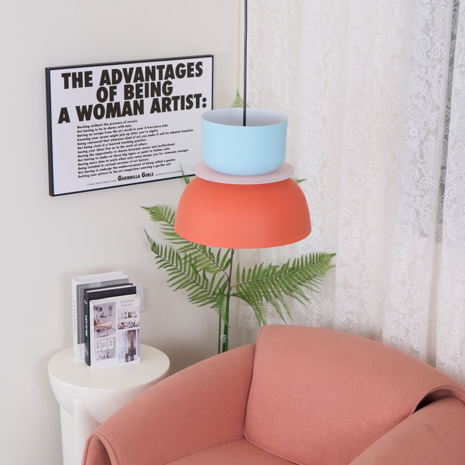 Vespece Acrylic Minimalistic Pendant Light-Neutral Decor