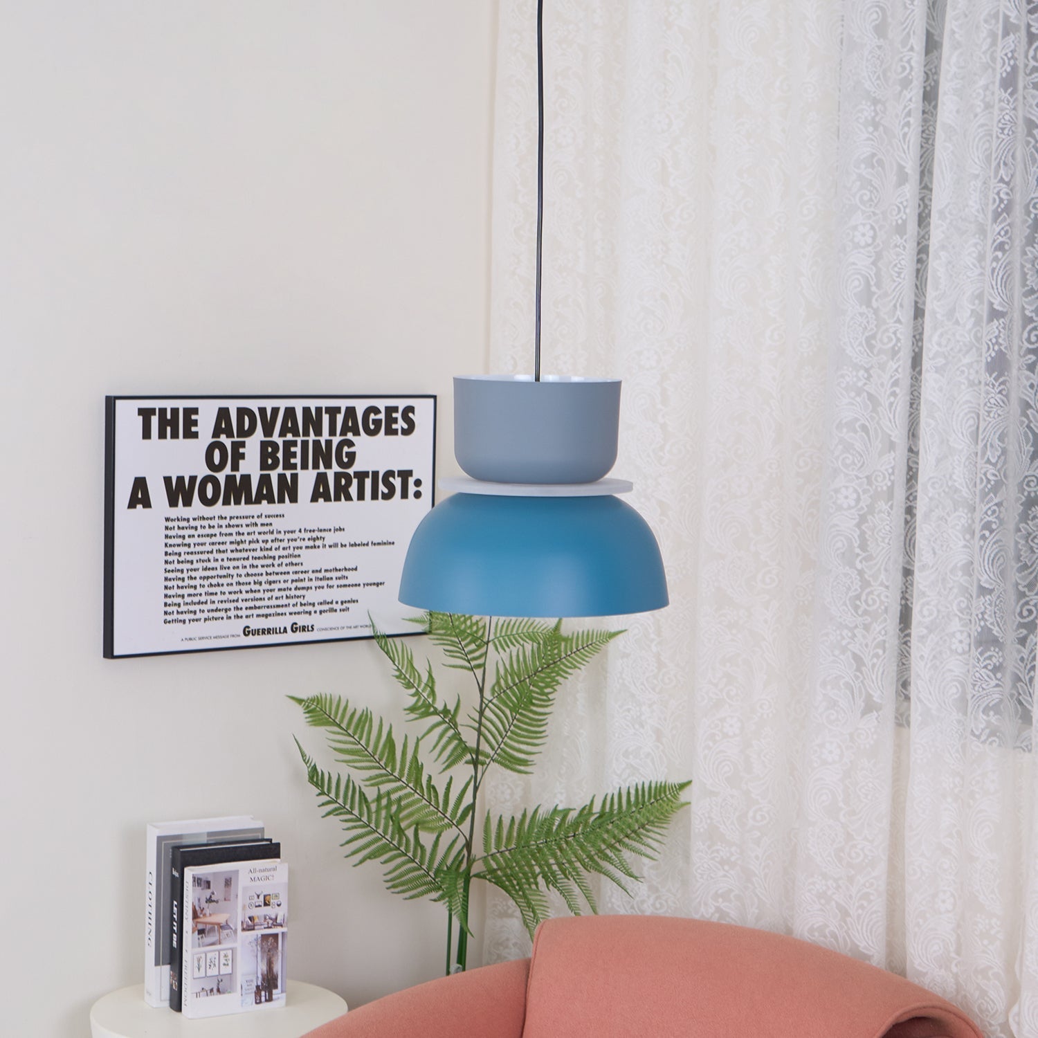 Vespece Acrylic Minimalistic Pendant Light-Neutral Decor
