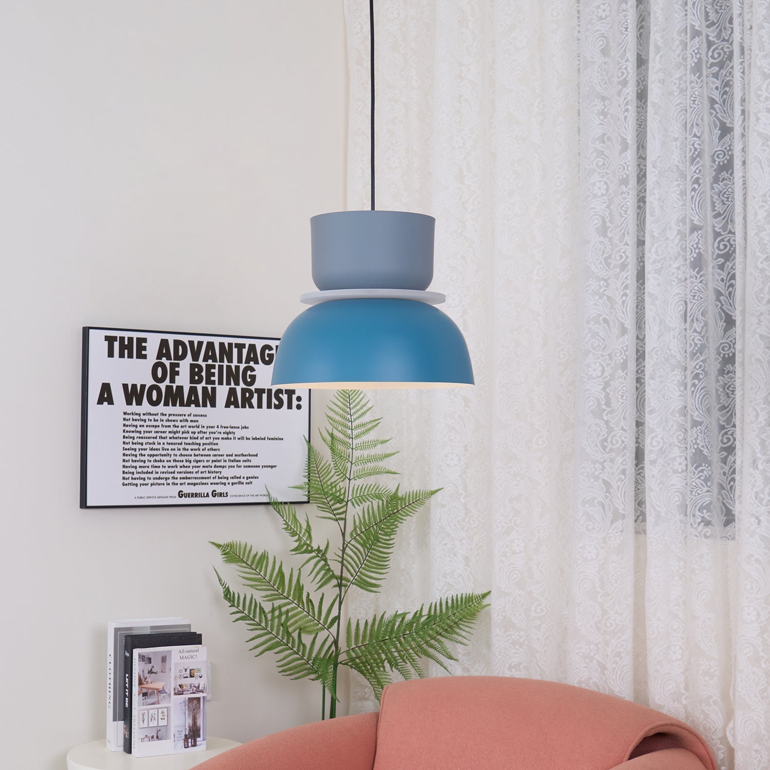 Vespece Acrylic Minimalistic Pendant Light-Neutral Decor