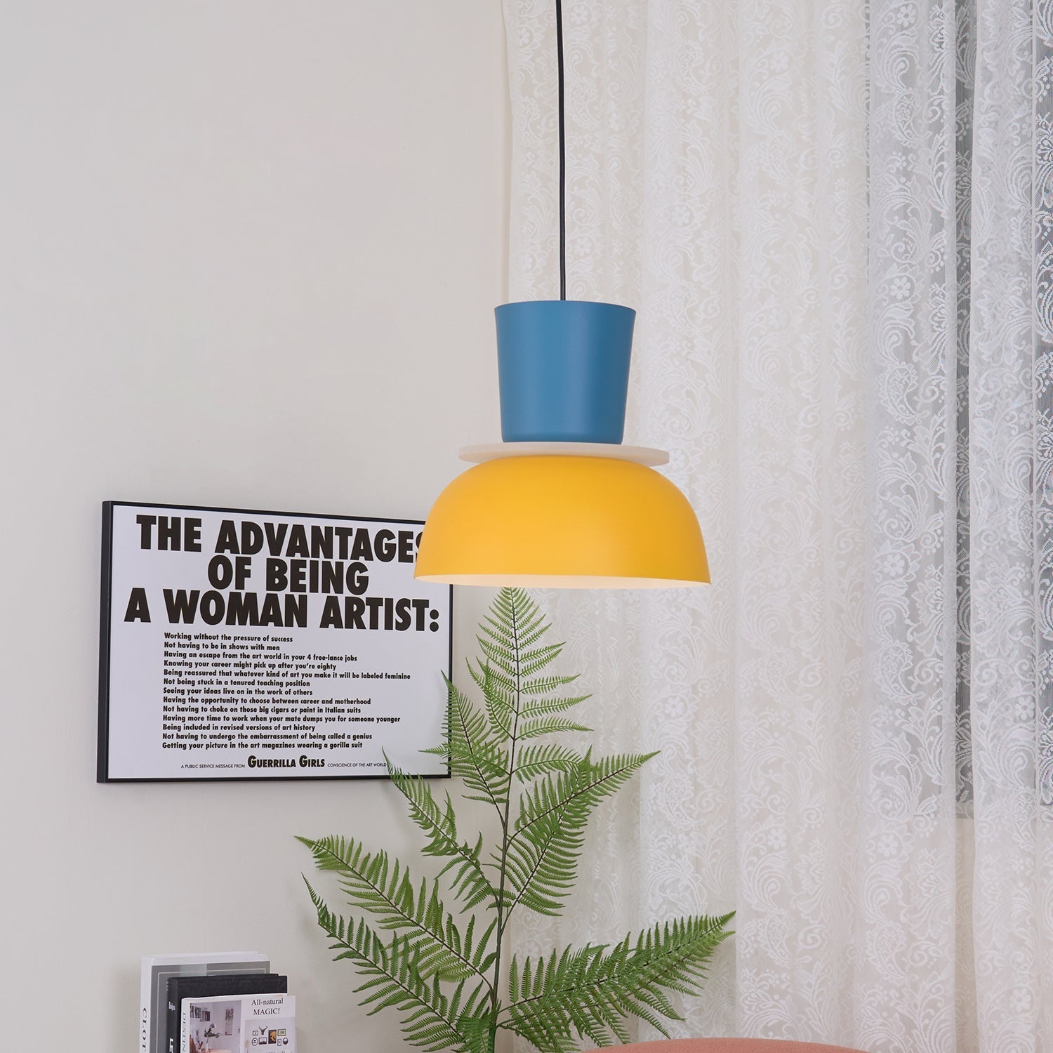 Vespece Acrylic Minimalistic Pendant Light-Neutral Decor