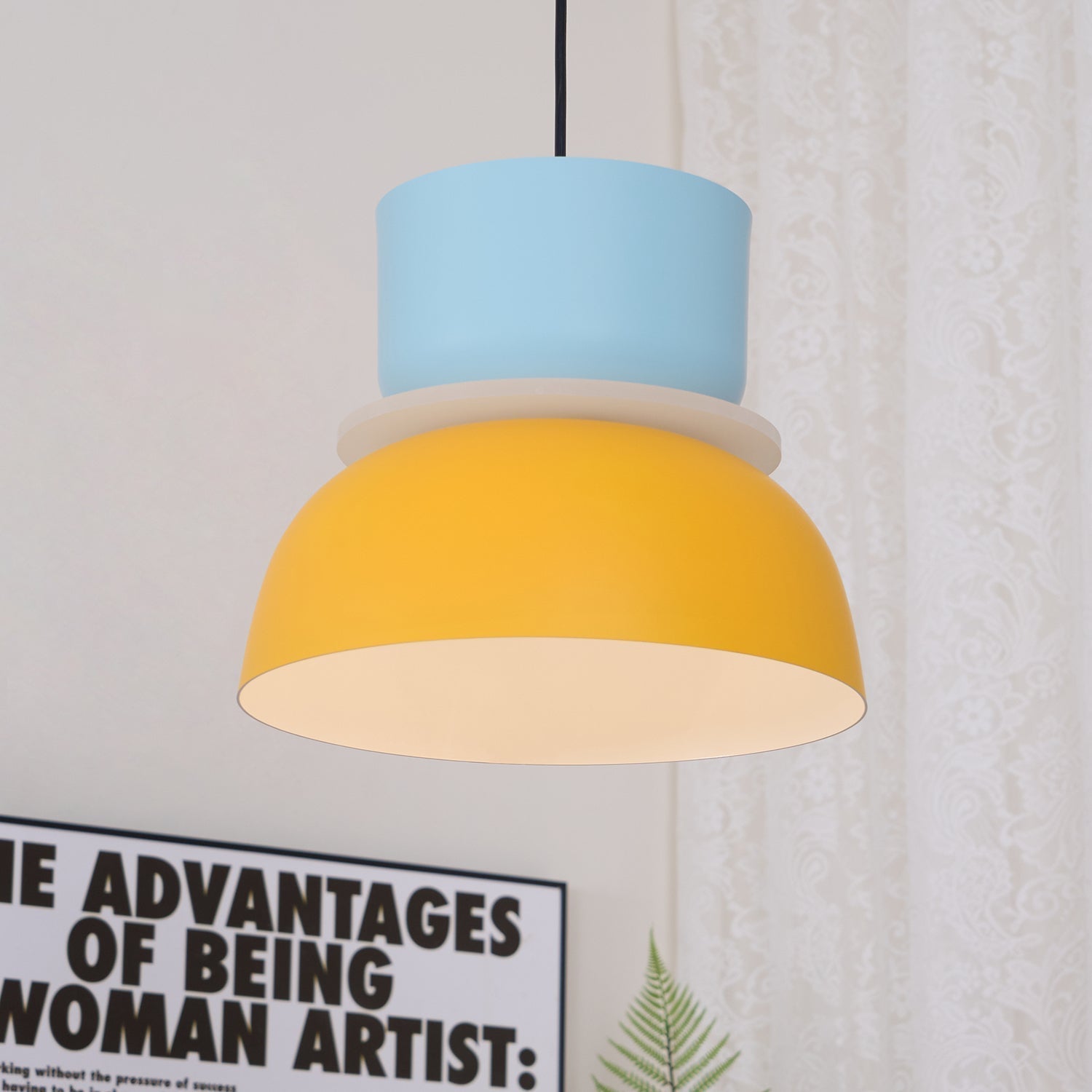 Vespece Acrylic Minimalistic Pendant Light-Neutral Decor