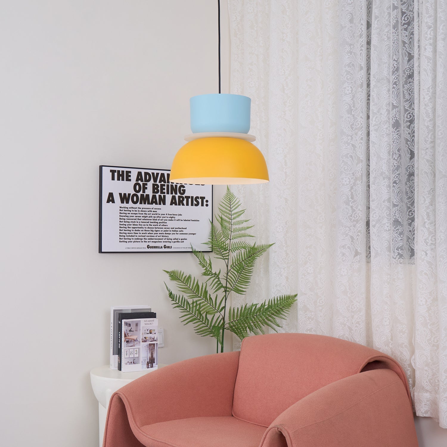 Vespece Acrylic Minimalistic Pendant Light-Neutral Decor