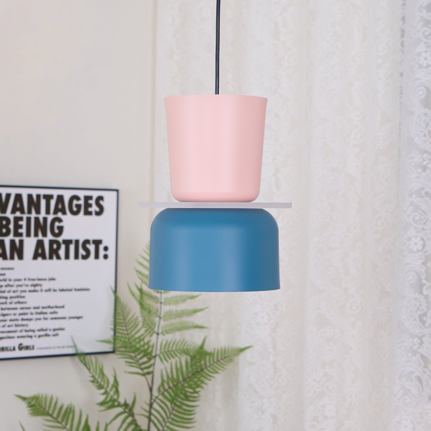 Vespece Acrylic Minimalistic Pendant Light-Neutral Decor