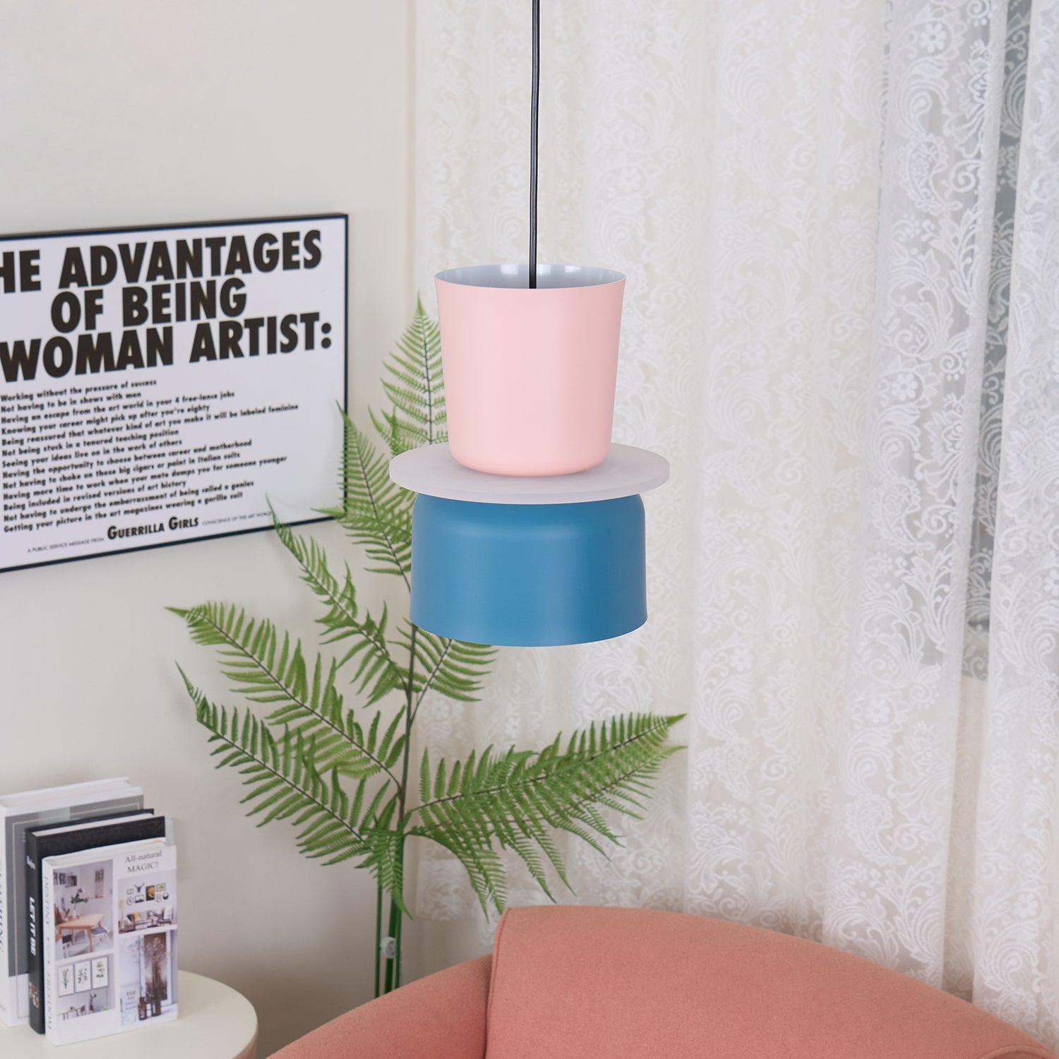Vespece Acrylic Minimalistic Pendant Light-Neutral Decor