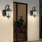Guinevere Minimalist Frosted European Glass Outdoor Wall Lamp
