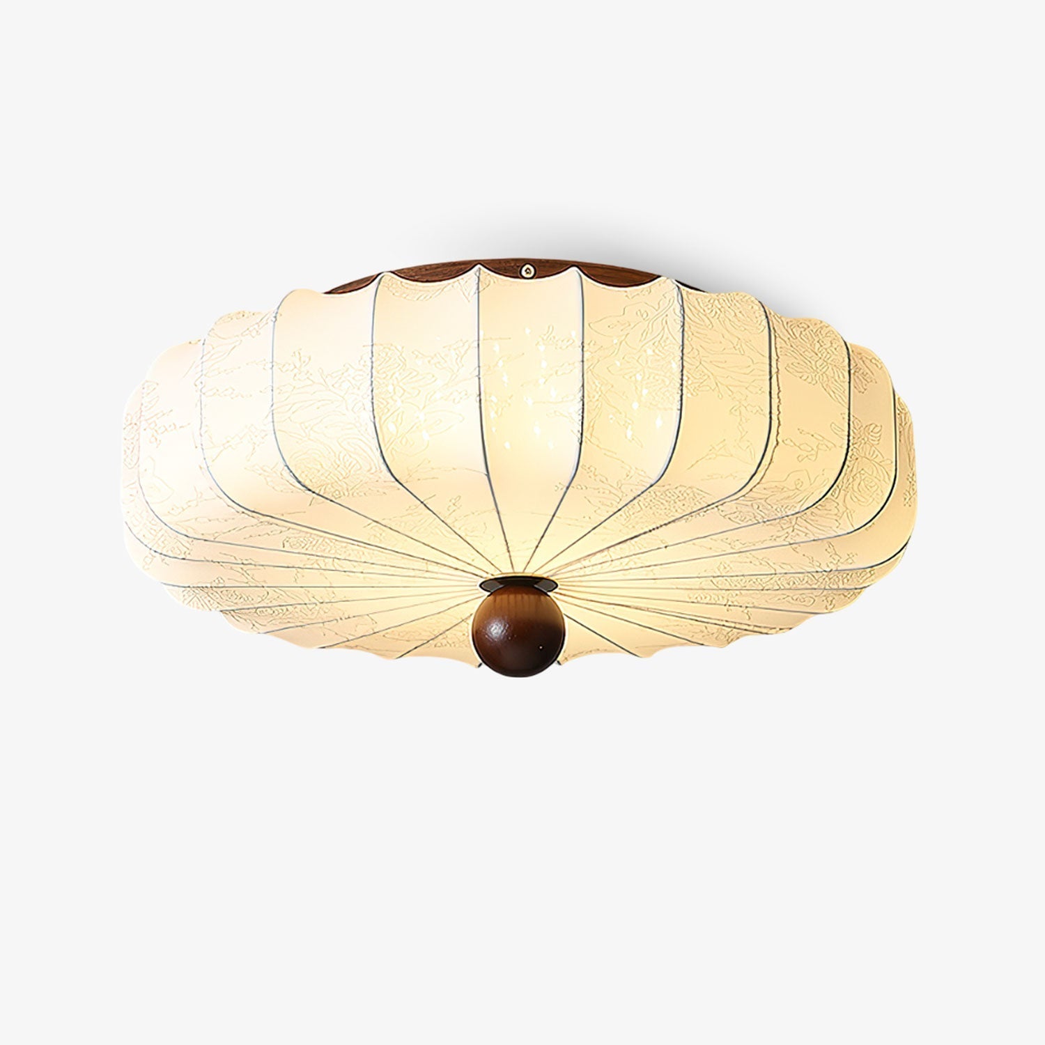 Lotus Fabric Fashion Ceiling Light-Neutral Decor