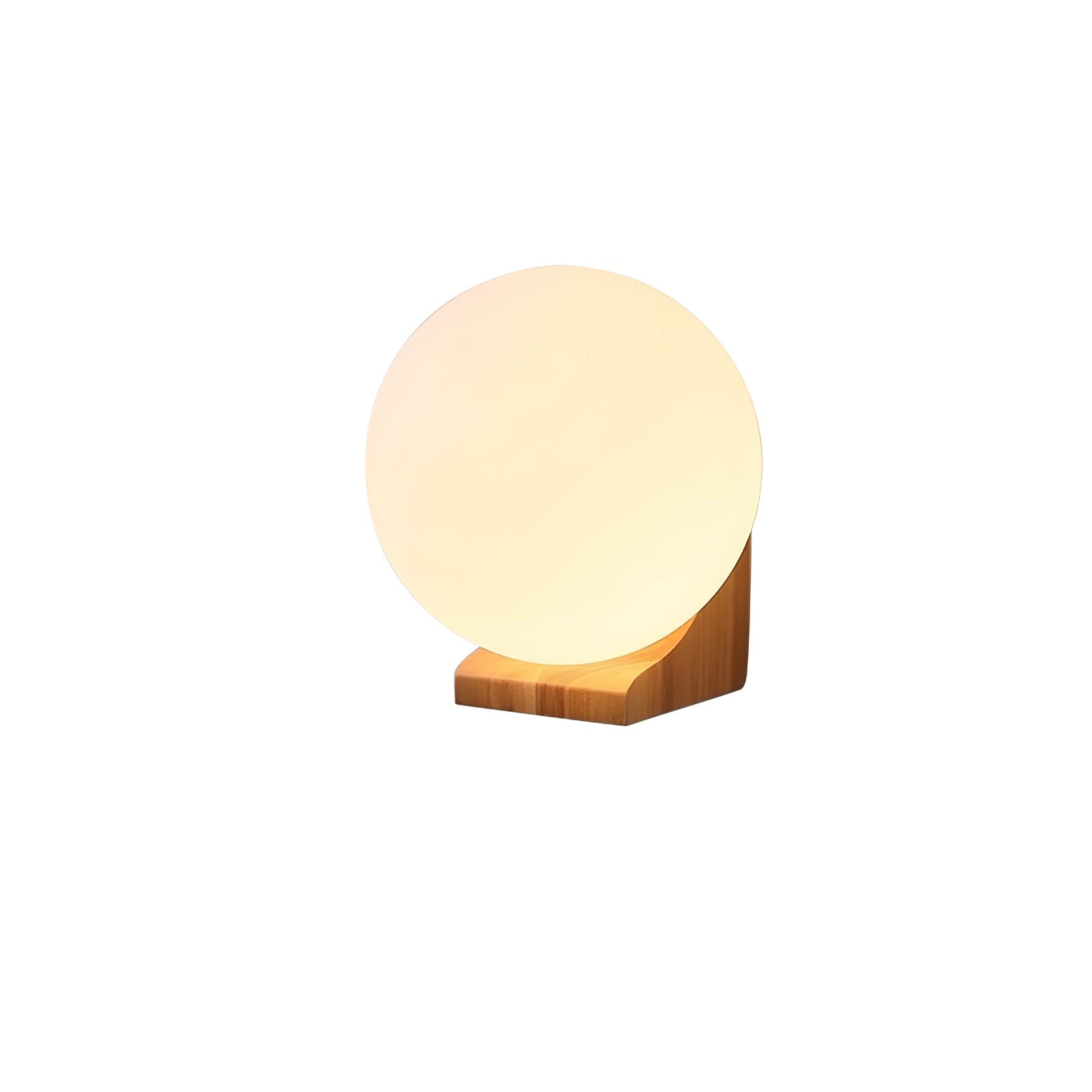 Icarara Modern Minimalist Orb Wood Glass Wall Lamp-Neutral Decor