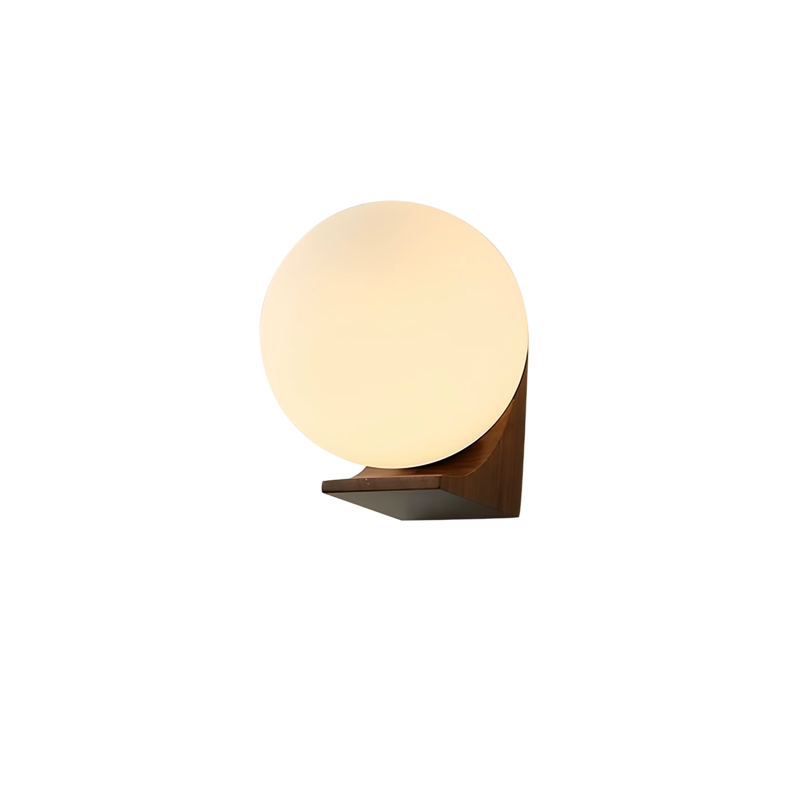 Icarara Modern Minimalist Orb Wood Glass Wall Lamp-Neutral Decor