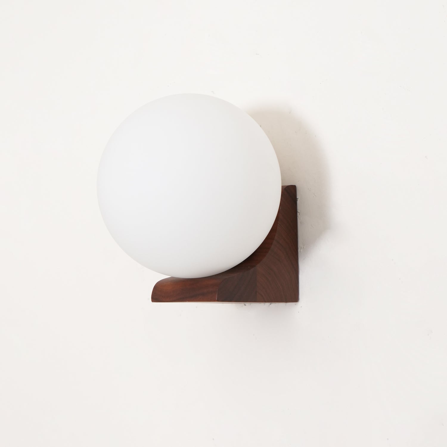 Icarara Modern Minimalist Orb Wood Glass Wall Lamp-Neutral Decor