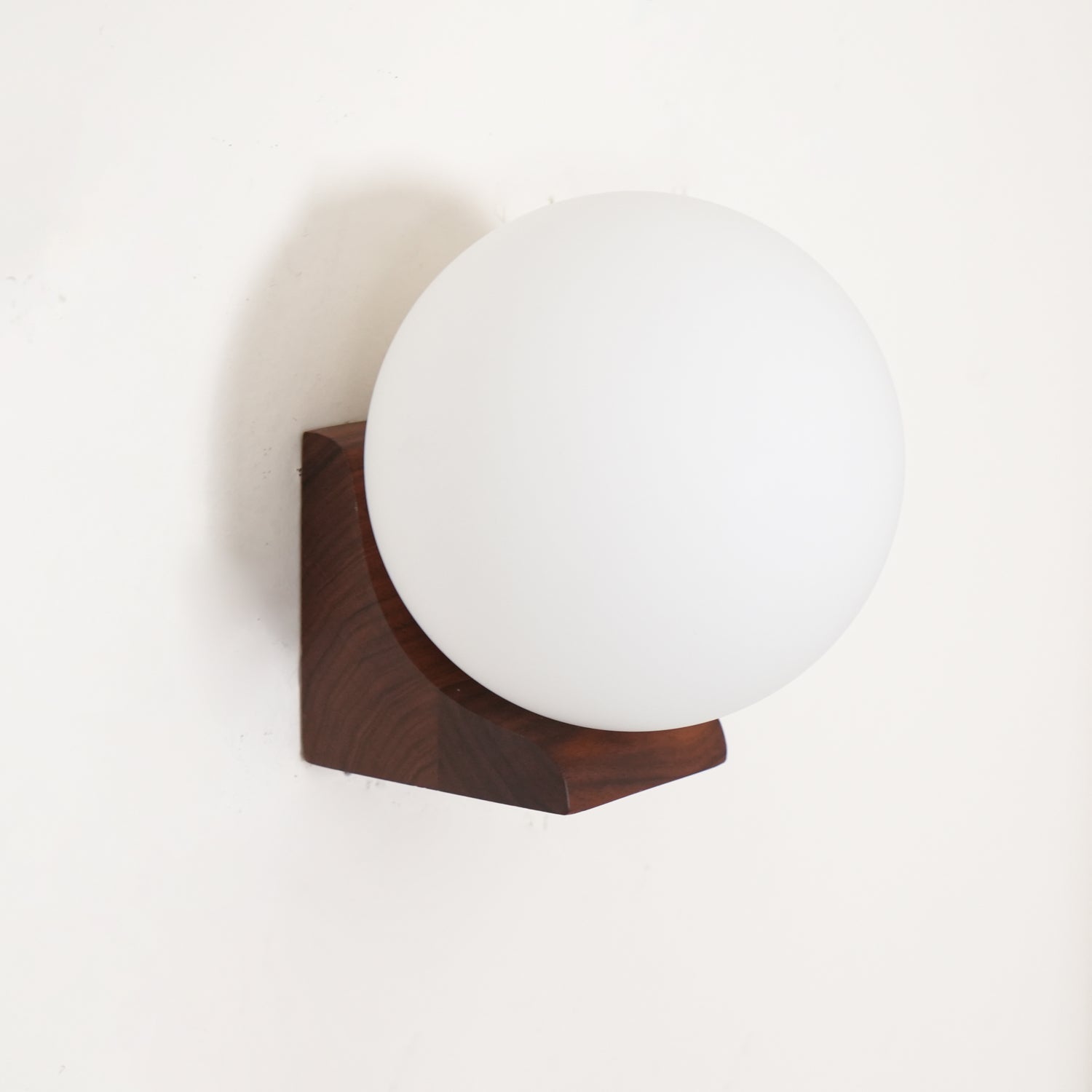 Icarara Modern Minimalist Orb Wood Glass Wall Lamp-Neutral Decor