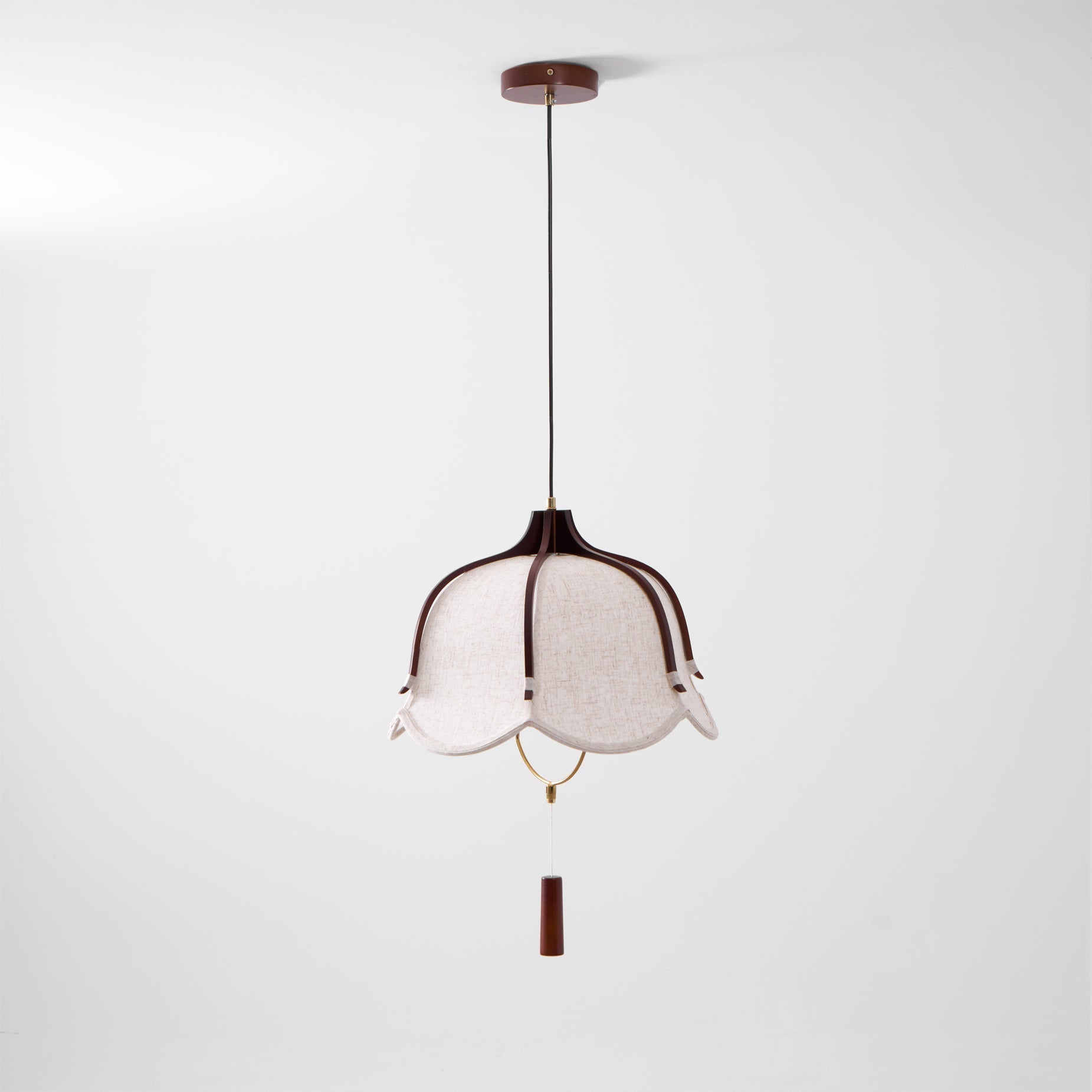 Lustra Pendant Lamp Lantern Modern Fabric-Neutral Decor